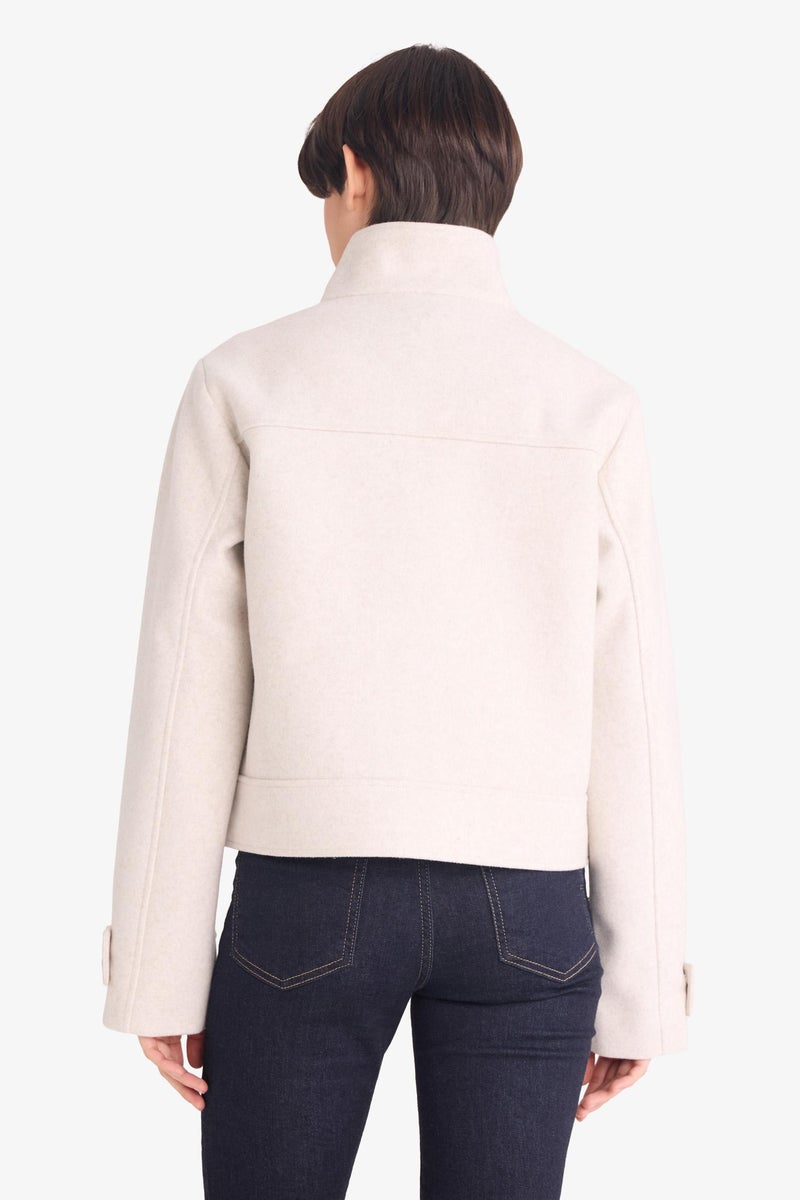 DeFacto Beige Woman Regular Fit Cachet Jacket Casual - Image 5